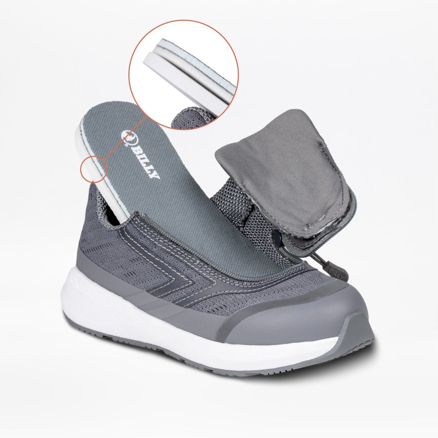Toddler Charcoal BILLY Goat AFO-Friendly Shoes