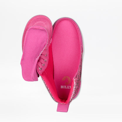 Fuchsia Snake BILLY Classic D|R II High Tops