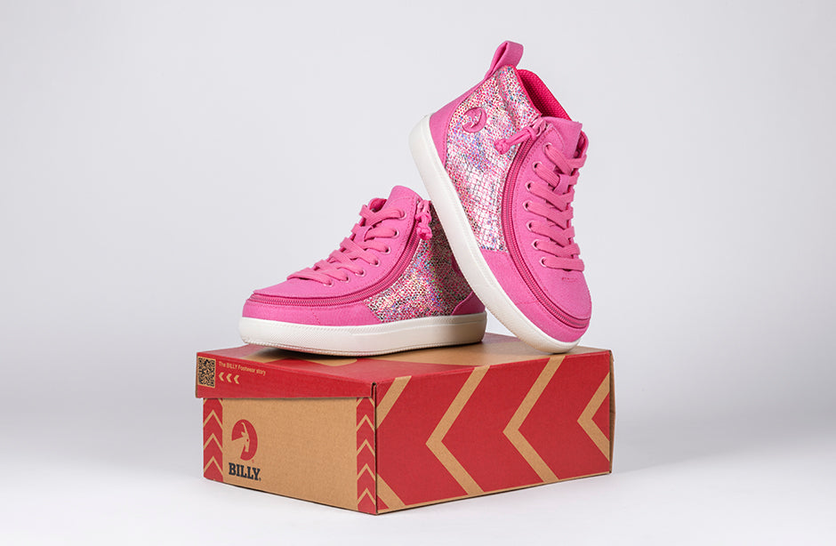 Toddler Fuchsia Snake BILLY Classic D|R II High Tops